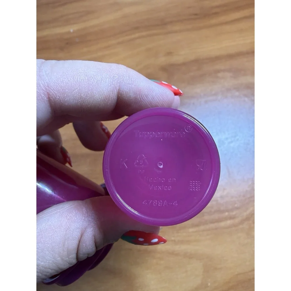 NEW Tupperware Mini Salt and Pepper Shakers Midgets Purple Violet 2oz Set
